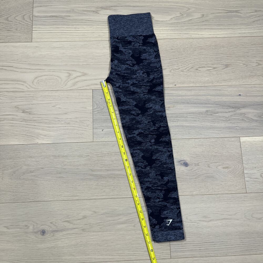 Gymshark Women’s Adapt Camo Seamless Leggings Black Grey - Picture 5 of 10